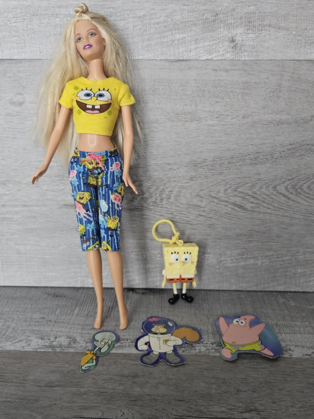 Barbie Vintage 2002 Mattel Nickelodeon Barbie Loves Spongebob Squarepants Doll